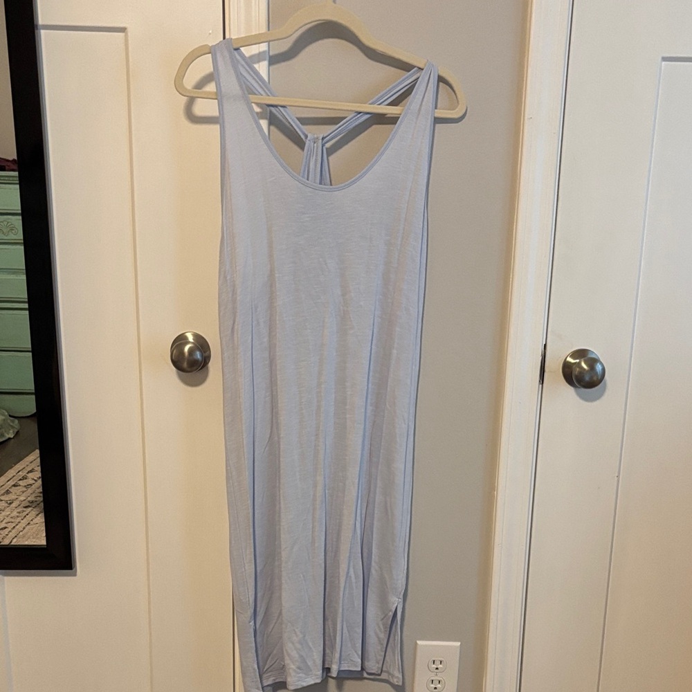 Anthropologie Light Blue Midi Dress